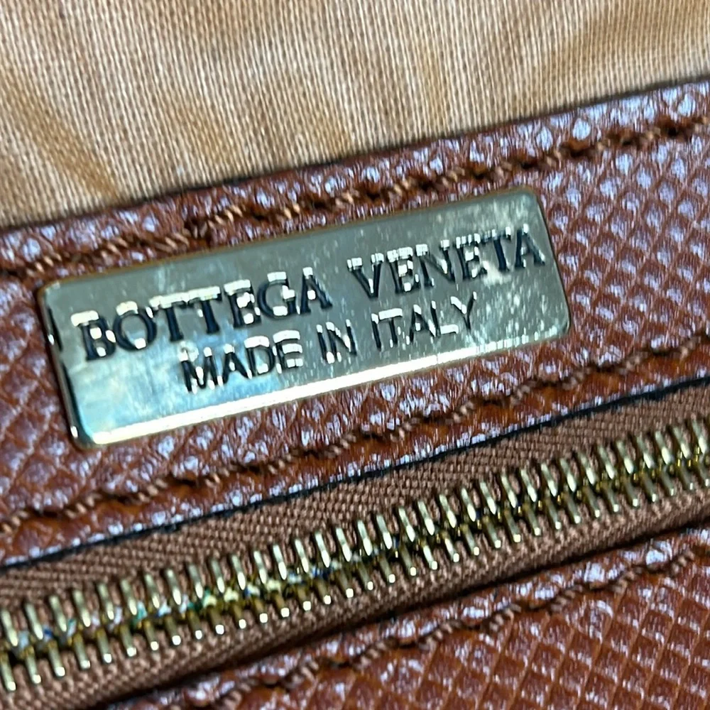 Vintage Bottega Veneta textured leather garment bag